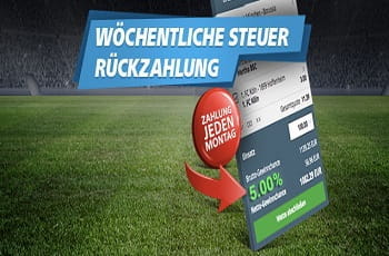 Sportingbet Werbebanner für Steuerrückzahlung