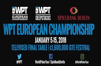 Plakat des WPT Events in Berlin