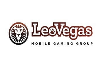 Das Logo des Onlinecasinos LeoVegas.