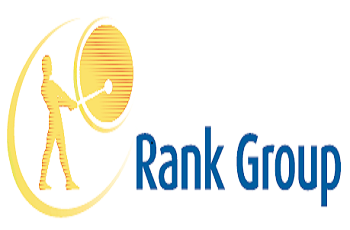 Das Gongman-Logo der britischen Rank Group.