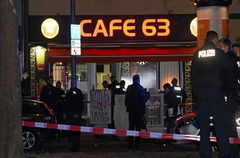 Ein BZ-Tatortfoto zeigt das Cafe 63 in Berlin.