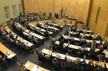 Ein Einblick in den Düsseldorfer Landtag.