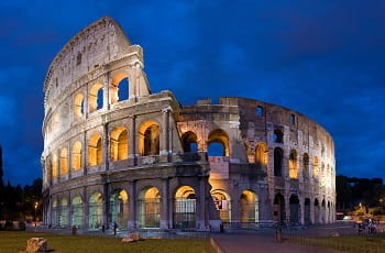 Das Colosseum in Rom.