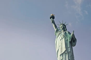 Die Freiheitsstatue der USA.