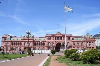 Casa Rosada, der Wohnsitz des argentinischen Präsidenten.