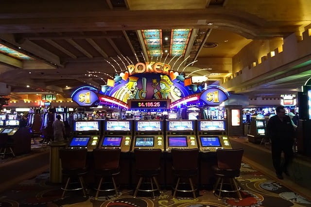 Video Poker Automaten in einem Spielcasino.