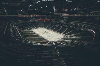 Ein Eishockeystadion der NHL.