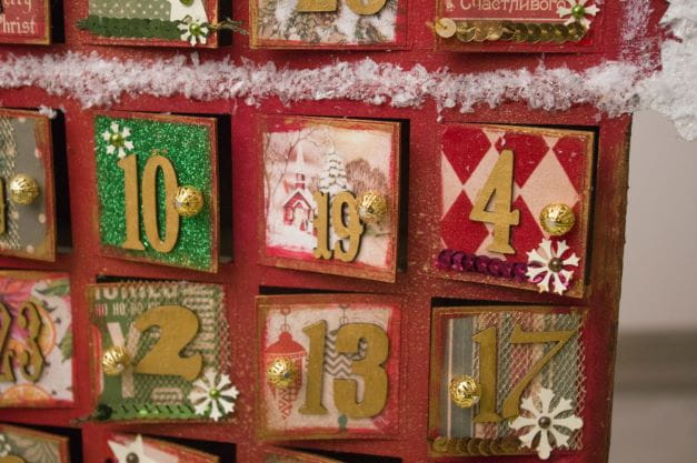 Adventskalender als Symbol für die digitale Version bei den Online-Casinos.