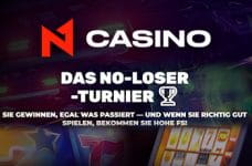 Exklusiv und nur bei uns! Das wöchentliche No-Loser Turnier im N1 Casino. 150 Freispiele im Wert von 1€ gewinnen!